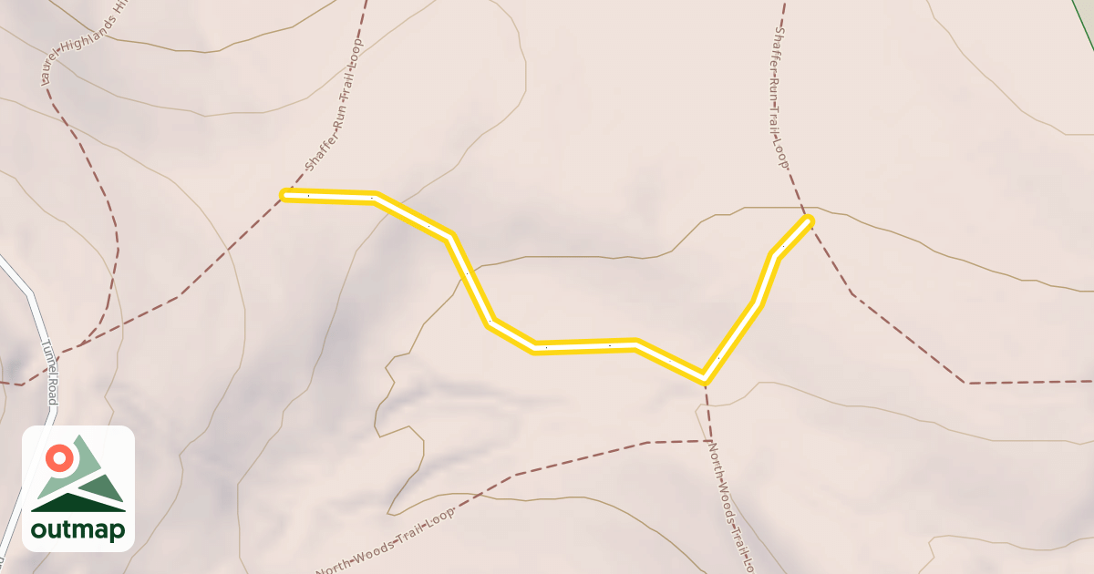 Map of Shaffer Run Trail Loop