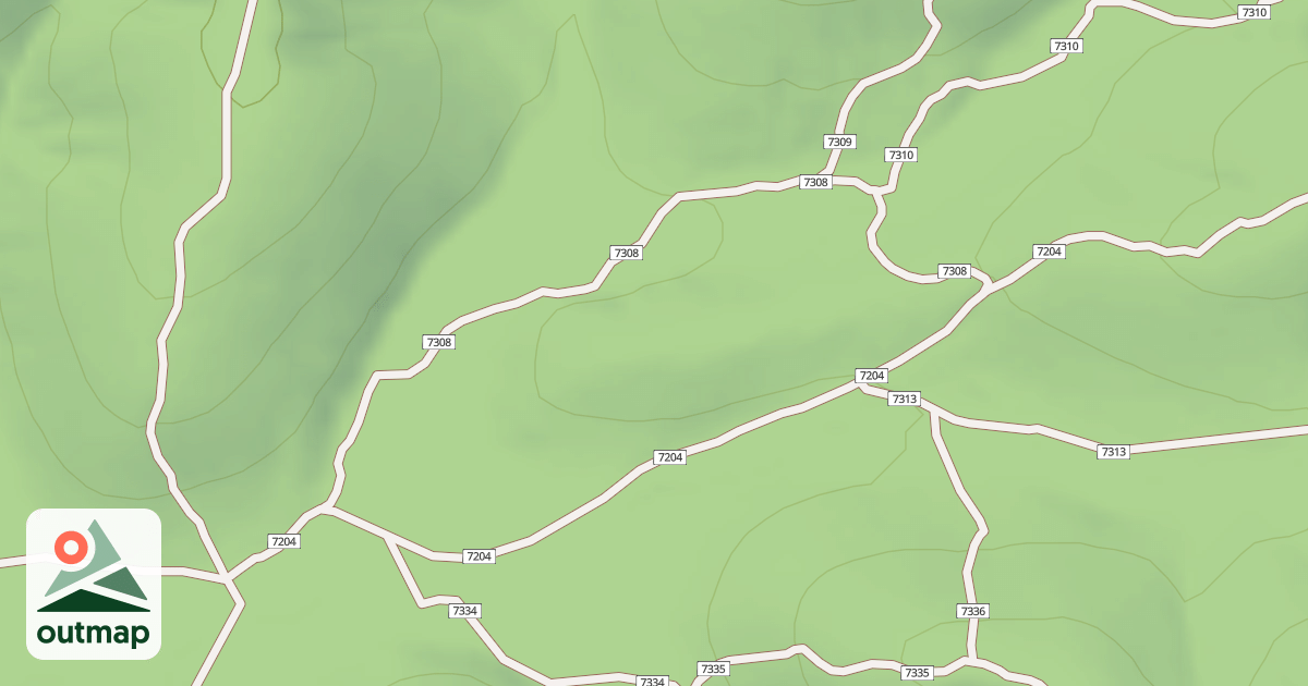 Map of USFS Motor Vehicle Use Map Trails 19031