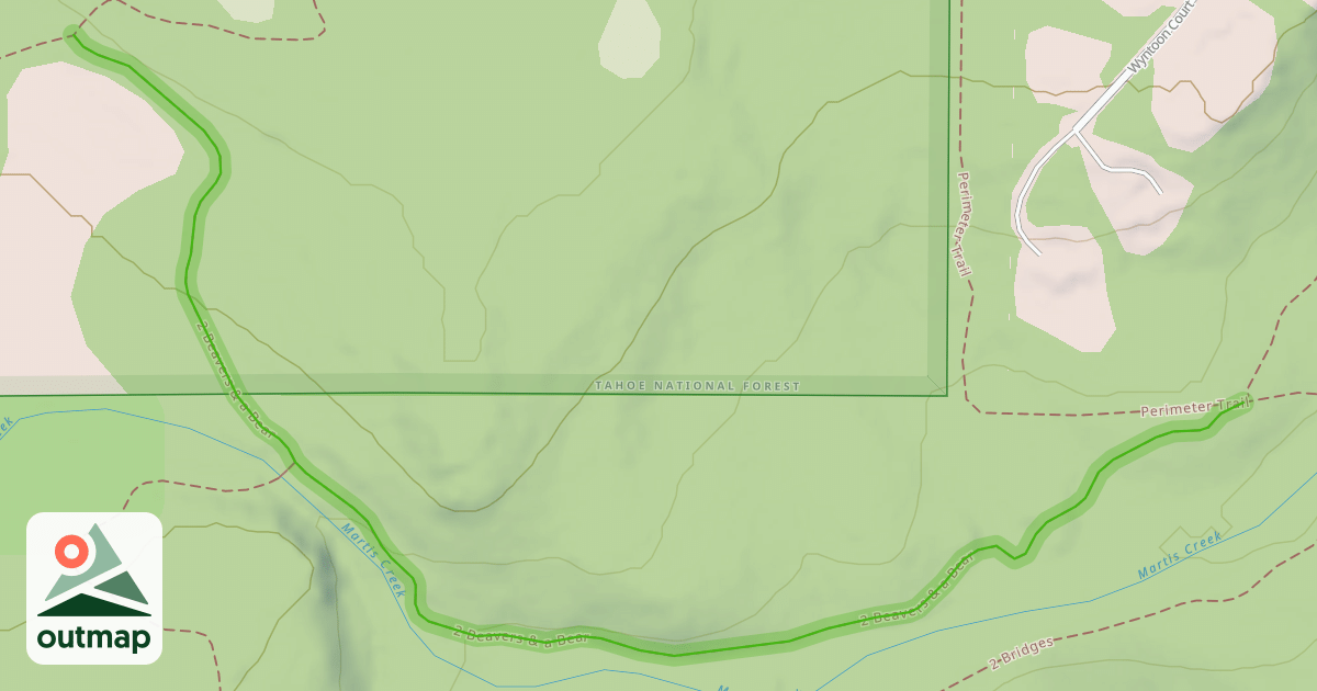 Map of 2 Beavers & a Bear