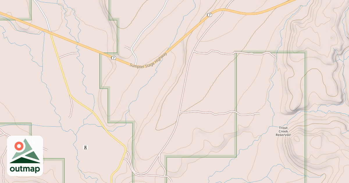 Map of Telephone Snowmobile South