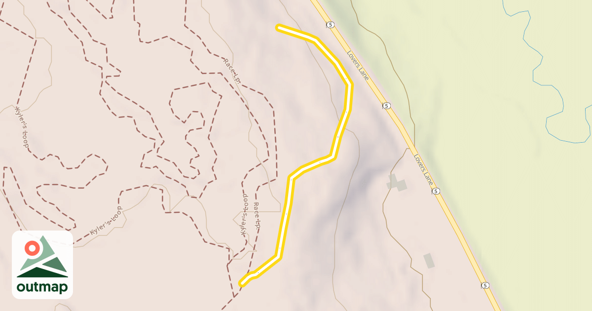 Map of Pine Hill Lower Loop