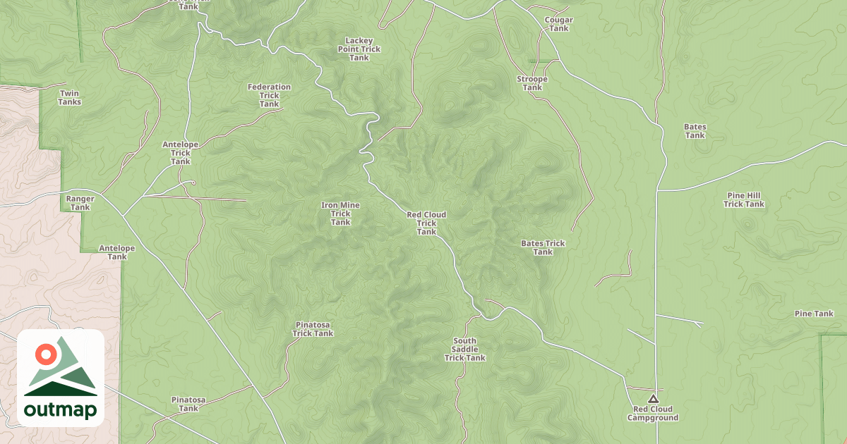 Map of RED CLOUD