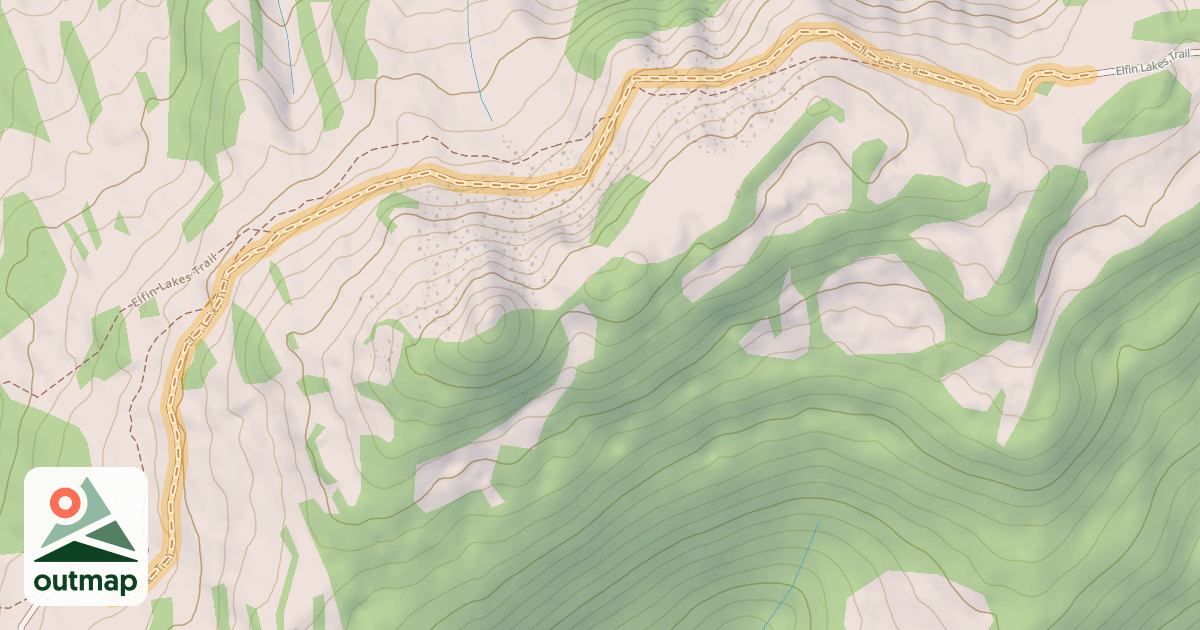 Map of Elfin Lakes Trail