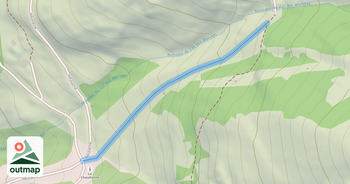 Map of Chaudanne