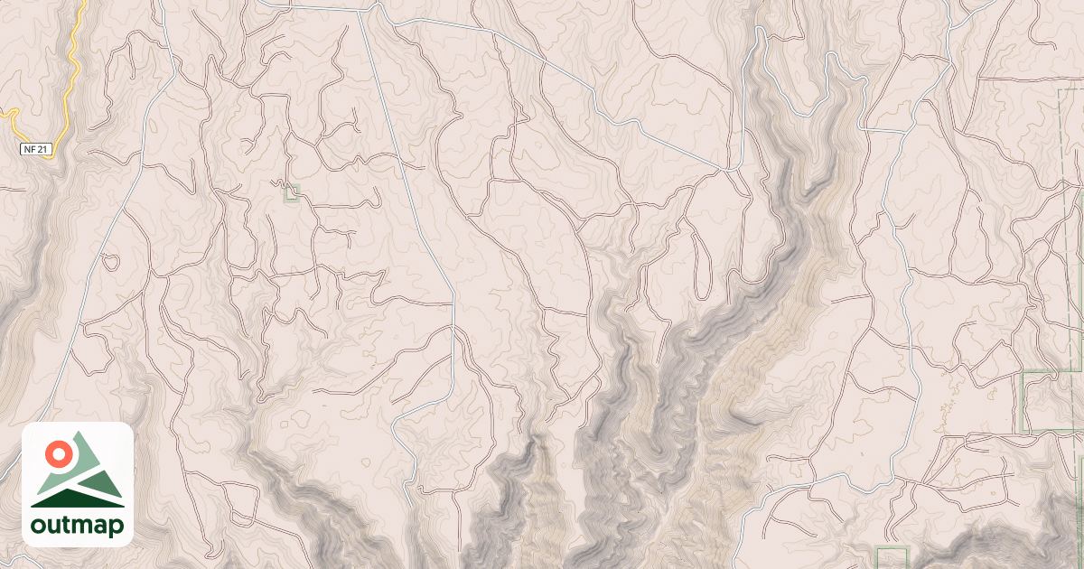 Map of USFS Motor Vehicle Use Map Roads {C4668016-04F4-47FF-B364-E81B3221CB0B}