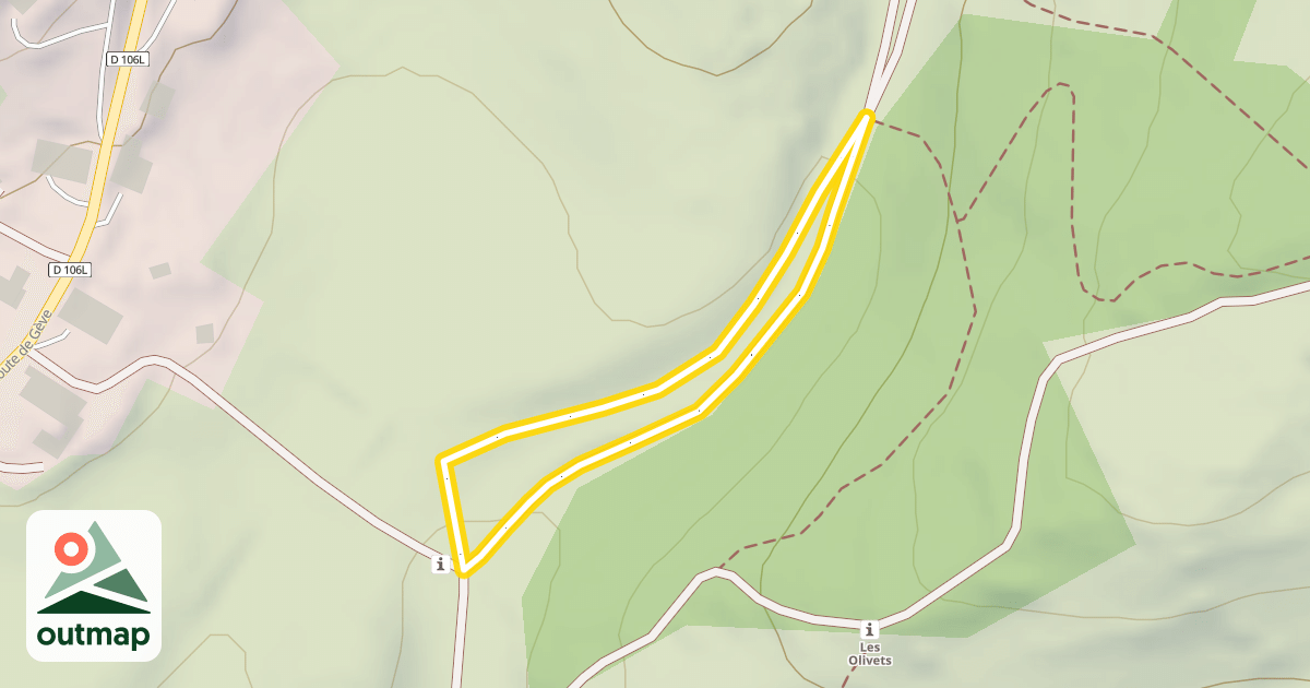 Map of Centre Nordique vers Jean Babois - Jonction Éperouses