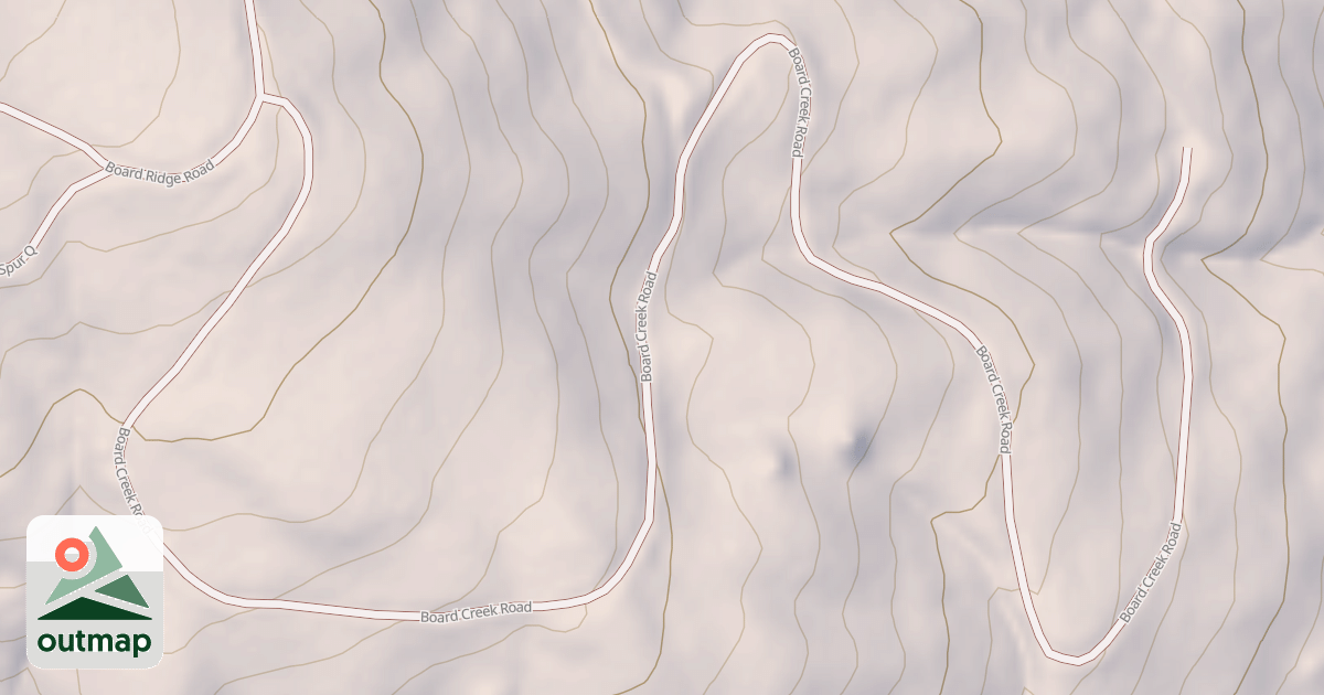 Map of BOARD CREEK