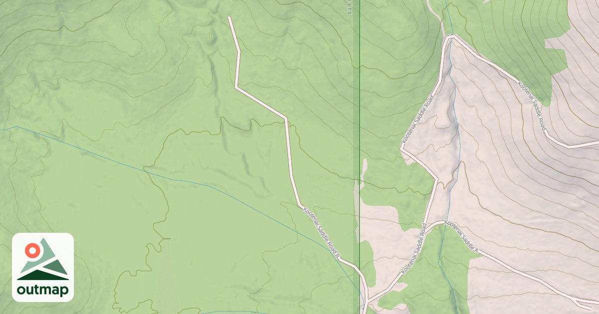 Map of KOOTENAI SADDLE B