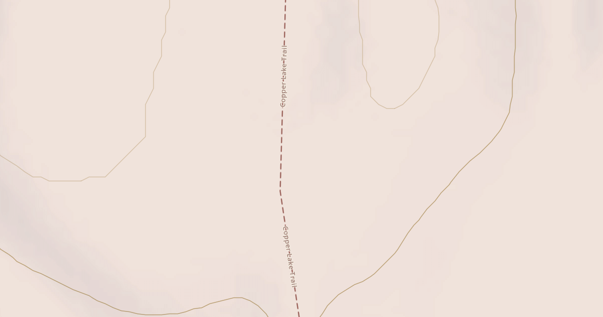 Map preview of Copper Lake Trail