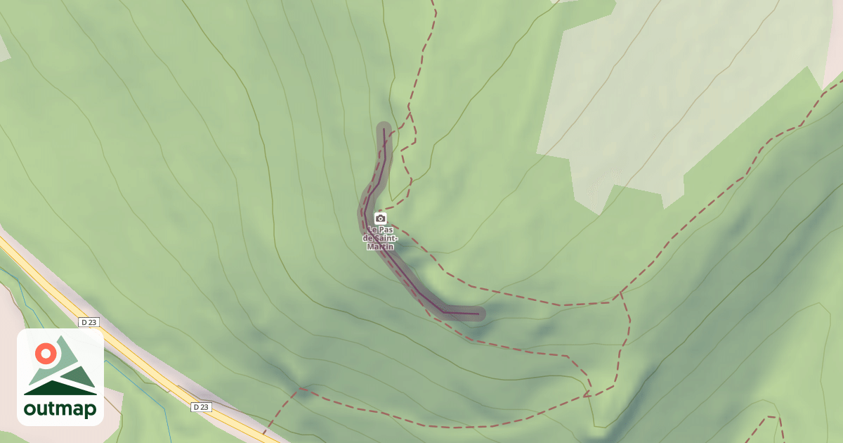 Map of Pas de Saint-Martin