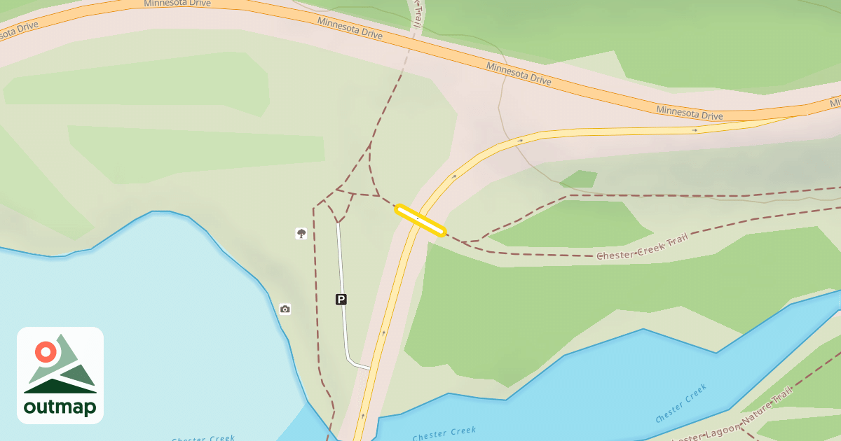Map of Chester Creek Trail