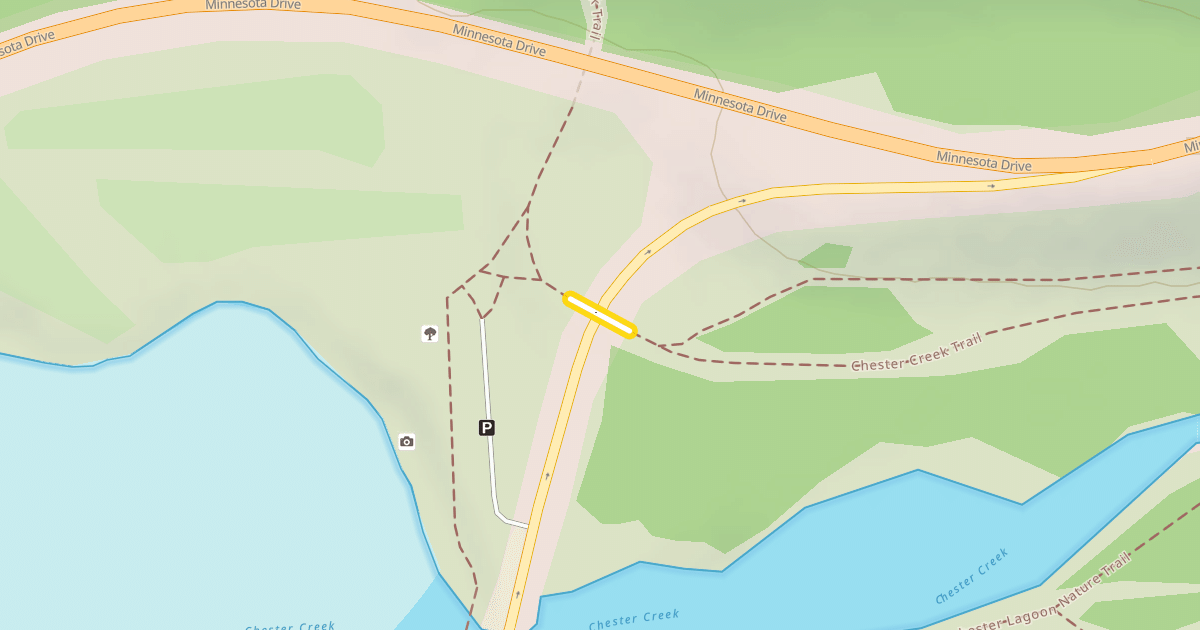 Map preview of Chester Creek Trail