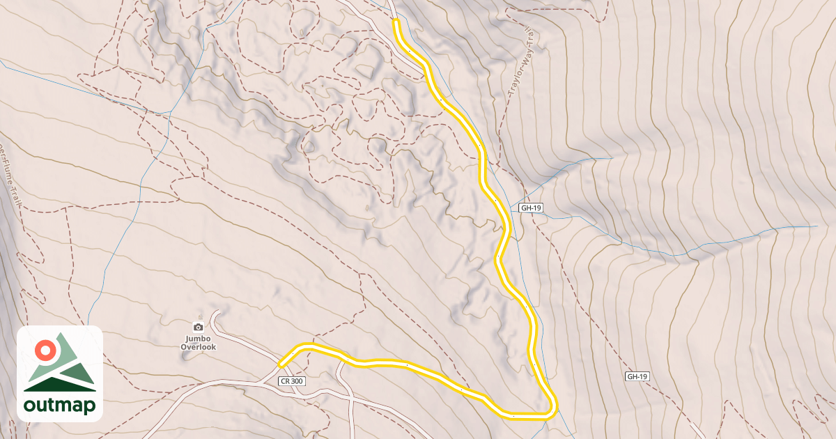 Map of Gold Run Gulch Road