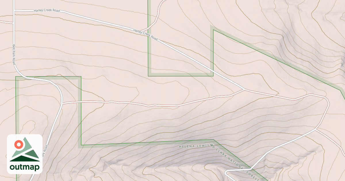 Map of HARLEY CREEK