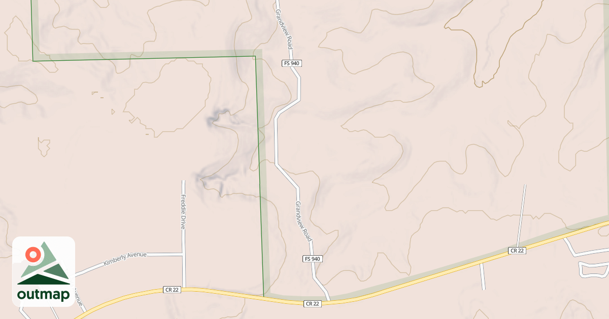Map of GRANDVIEW