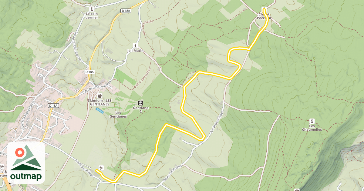 Map of La Combette