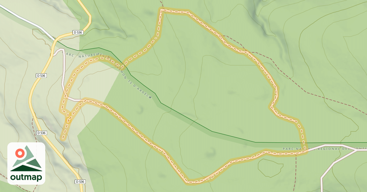 Map of Piste Verte