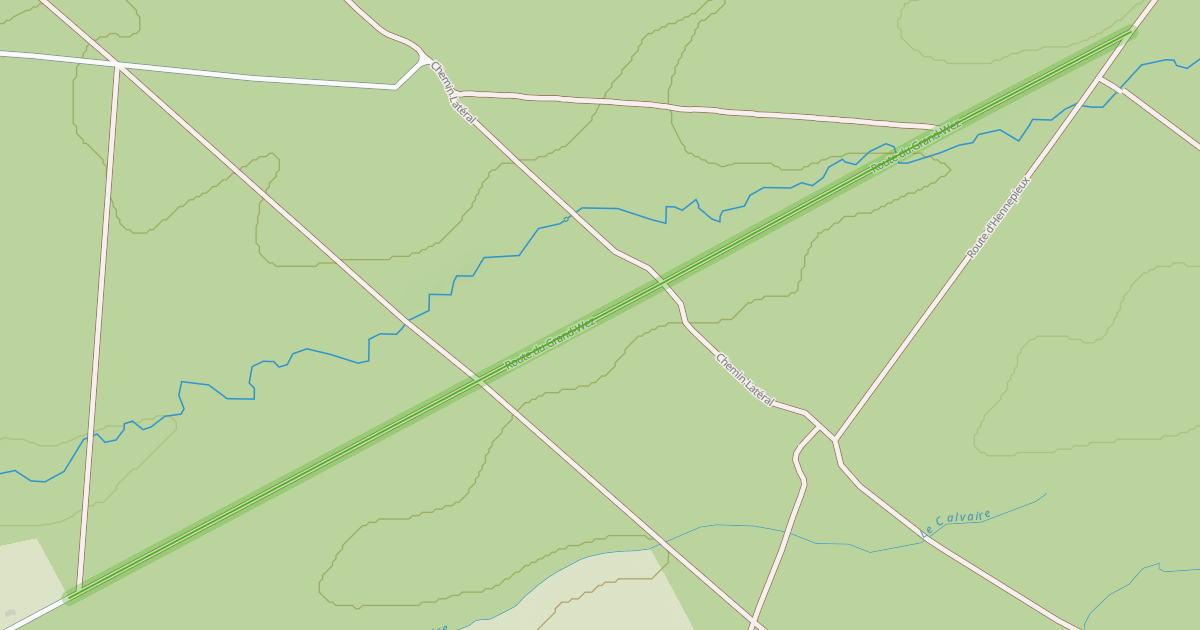 Map preview of Route du Grand-Wez