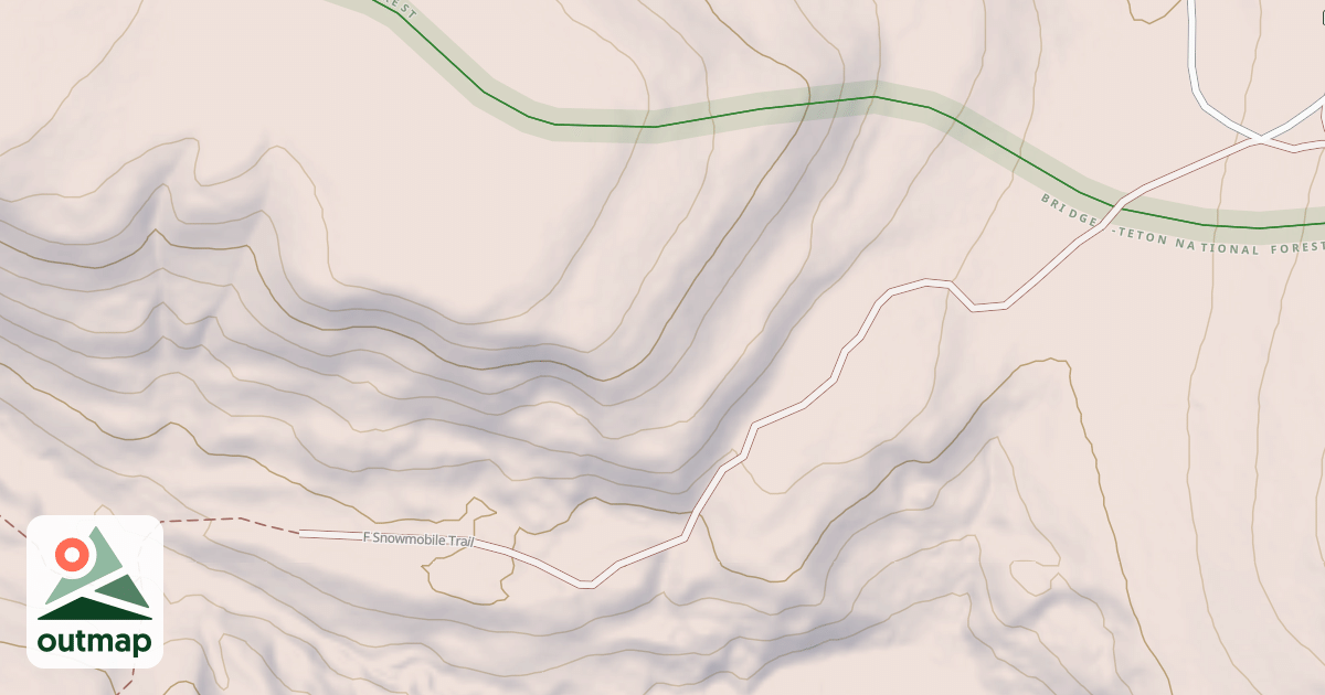Map of F Snowmobile Trail