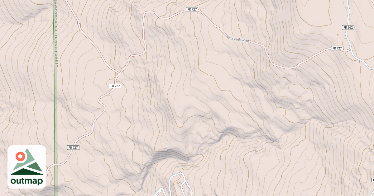 Map of FISH CREEK