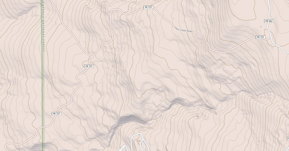 Map preview of FISH CREEK