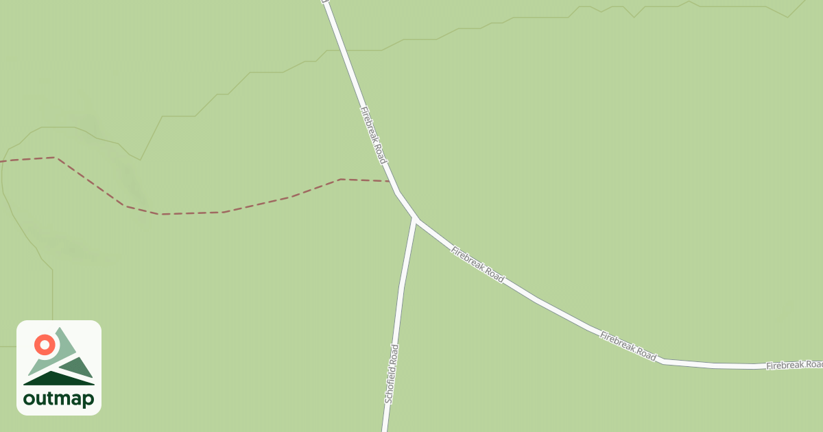Map of S.B. Elliott State Park Snowmobile Trails