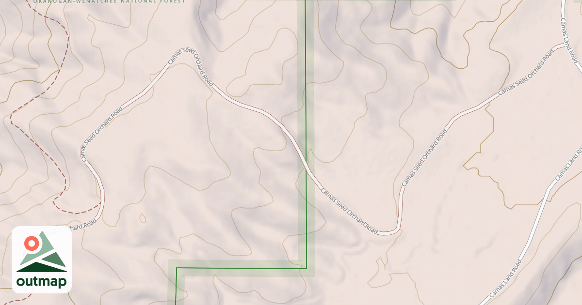Map of CAMAS SEED ORCHARD