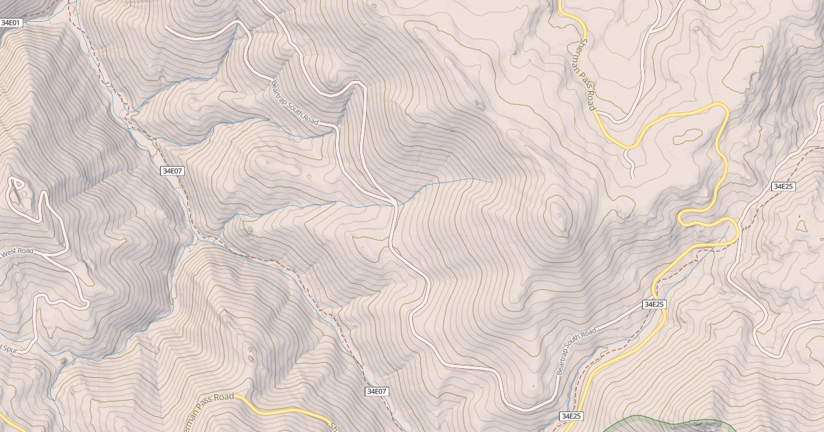 Map preview of BEARTRAP SOUTH