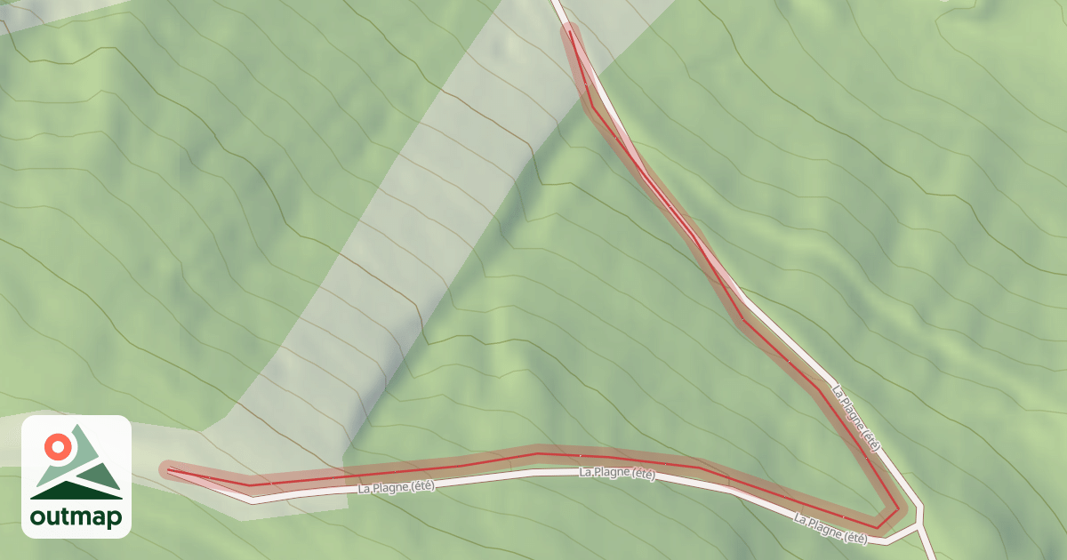 Map of La Joux (hiver)