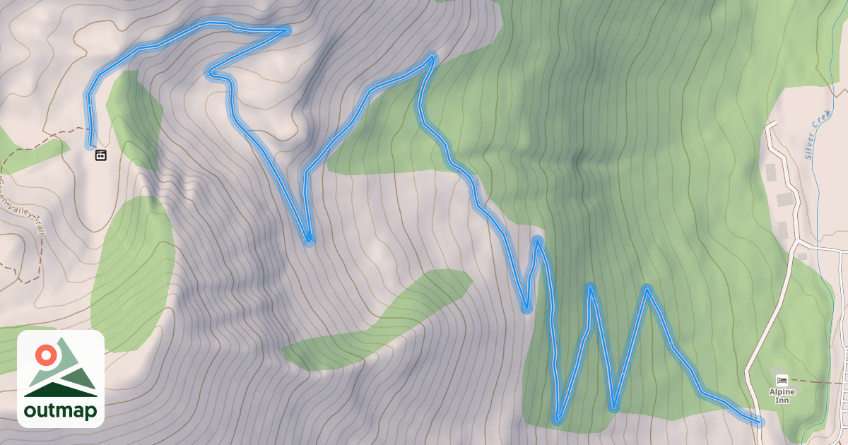 Map of Kelley's Gap Road