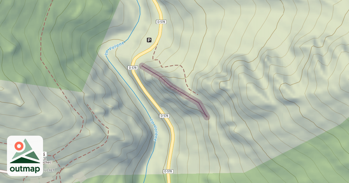 Map of Climbing Crag