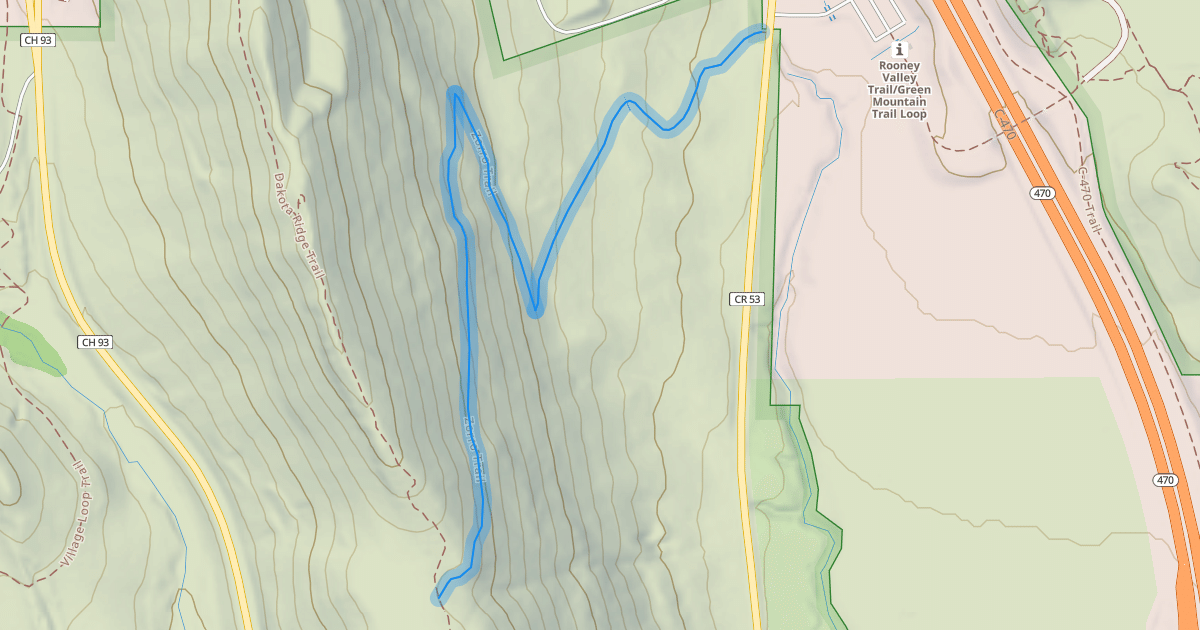 Map preview of Zorro Trail