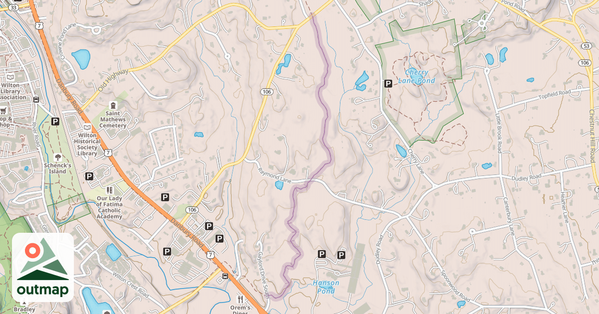 Map of Norwalk River Valley Trail