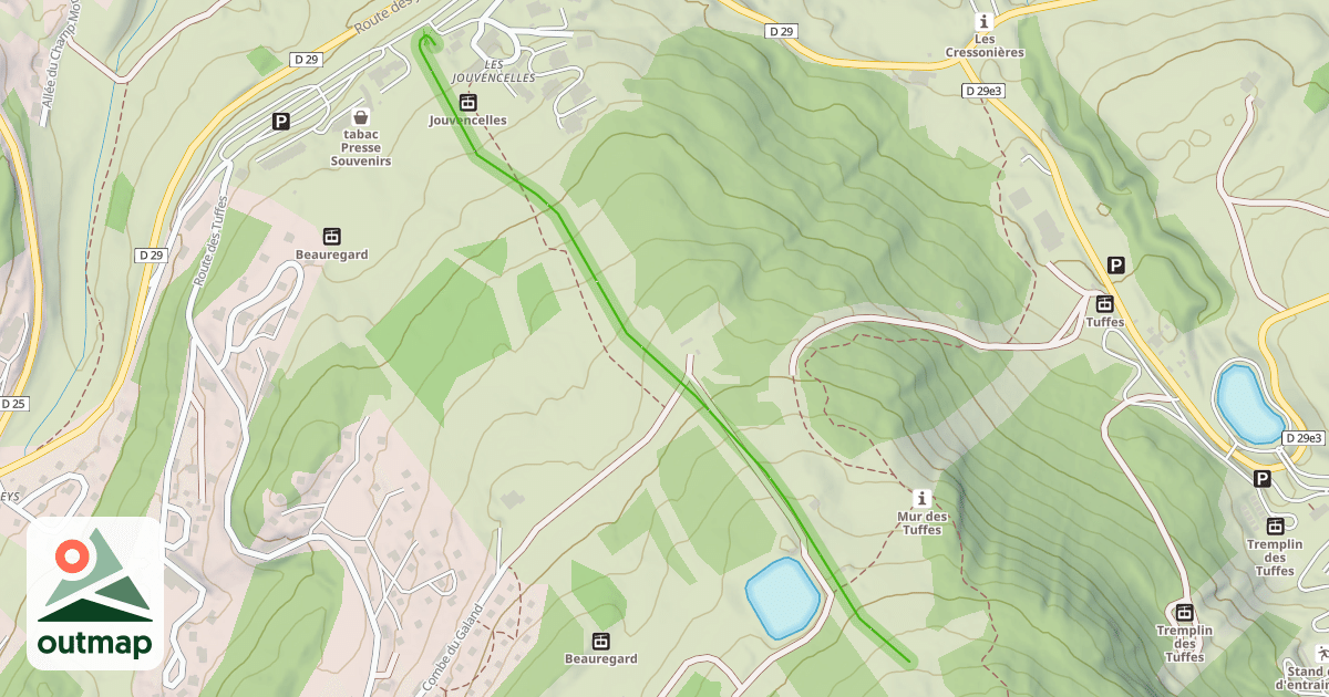 Map of Jouvenceaux