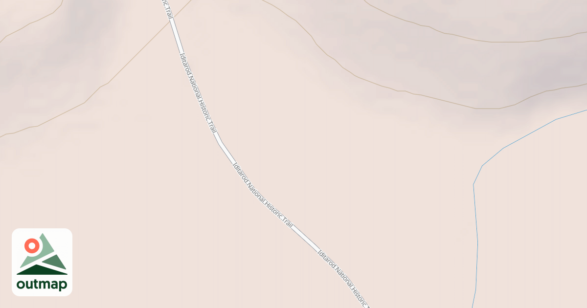 Map of Willow to Nome Winter Trail