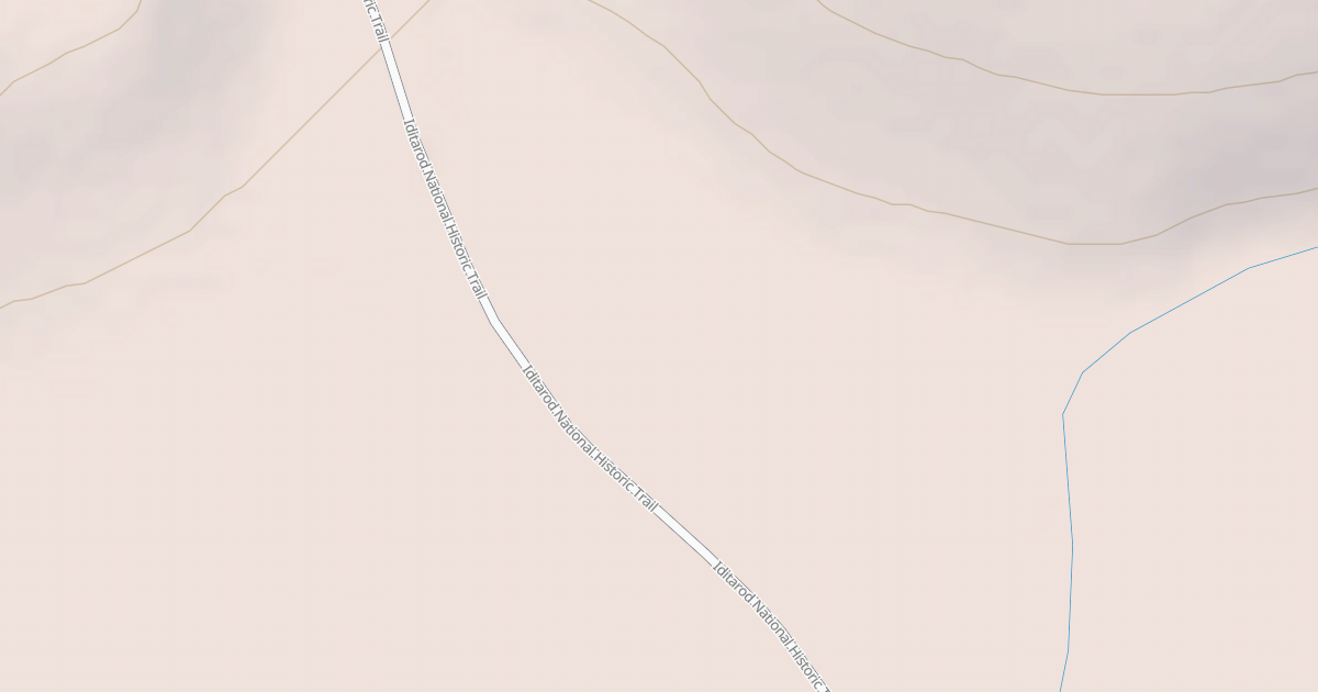 Map preview of Willow to Nome Winter Trail