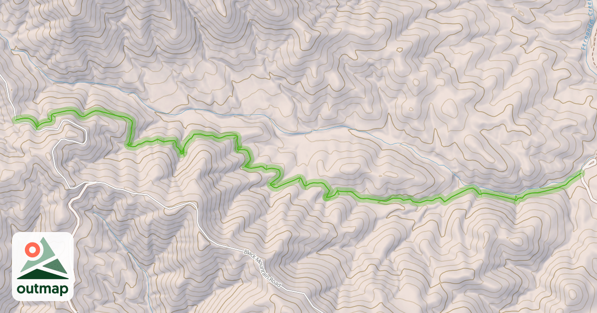 Map of Fernandez Trail (upper)