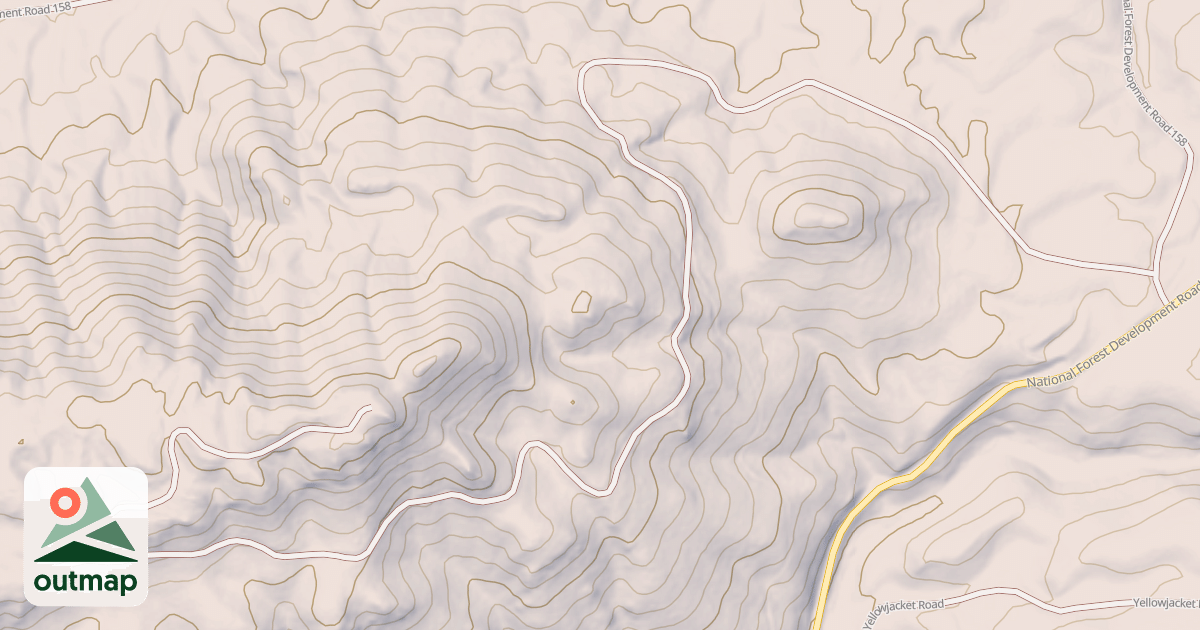 Map of WARM RIVER LOOKOUT