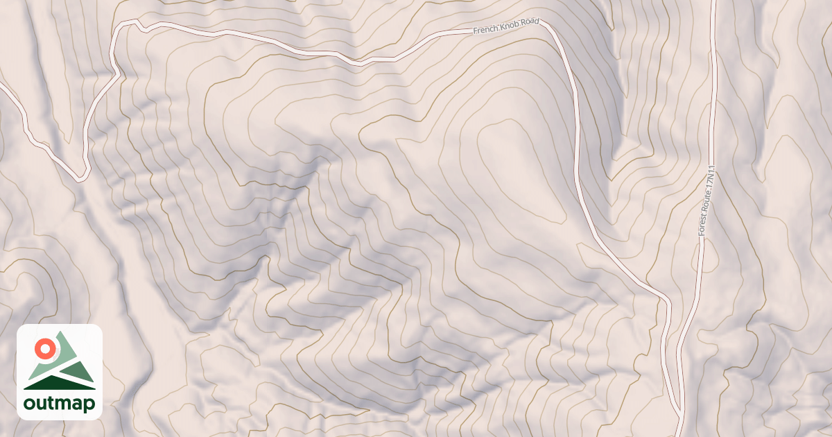 Map of FRENCH KNOB