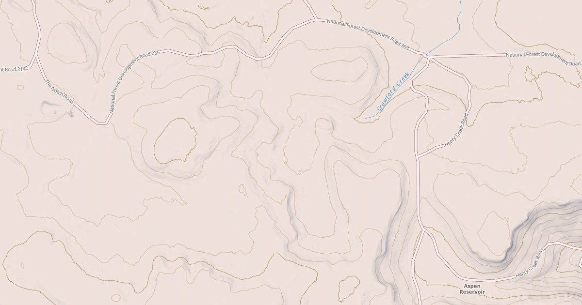 Map preview of USFS National Forest System Roads {743CF567-9627-429B-ACD3-3EDD41266E2E}