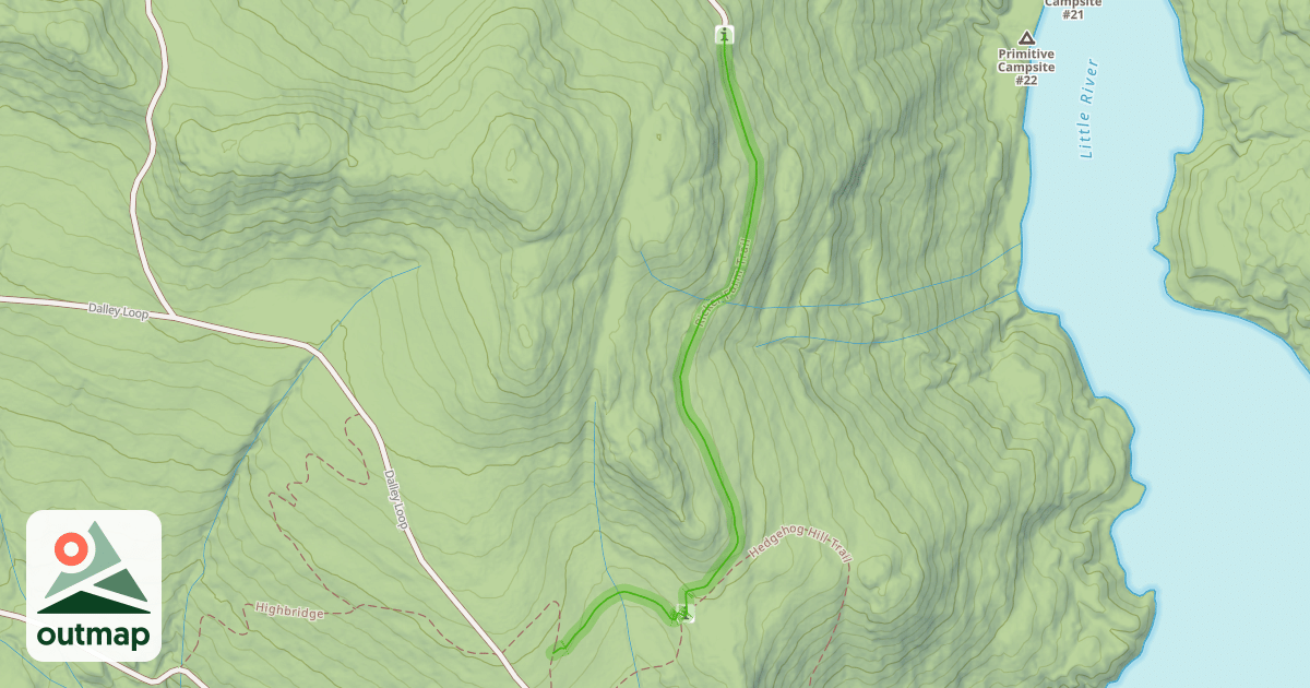 Map of Ricker Farm Trail