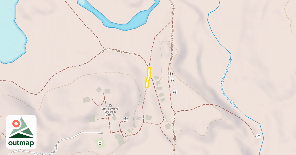 Map of Pleasant River Trail