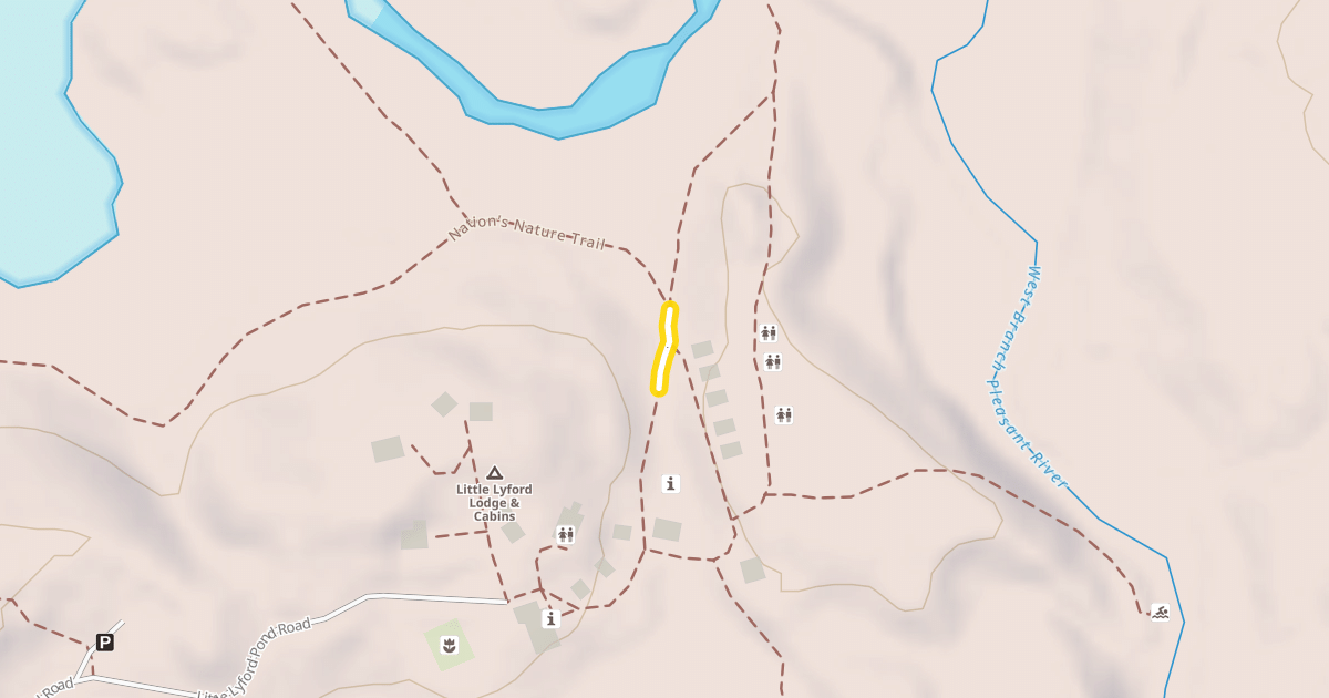 Map preview of Pleasant River Trail