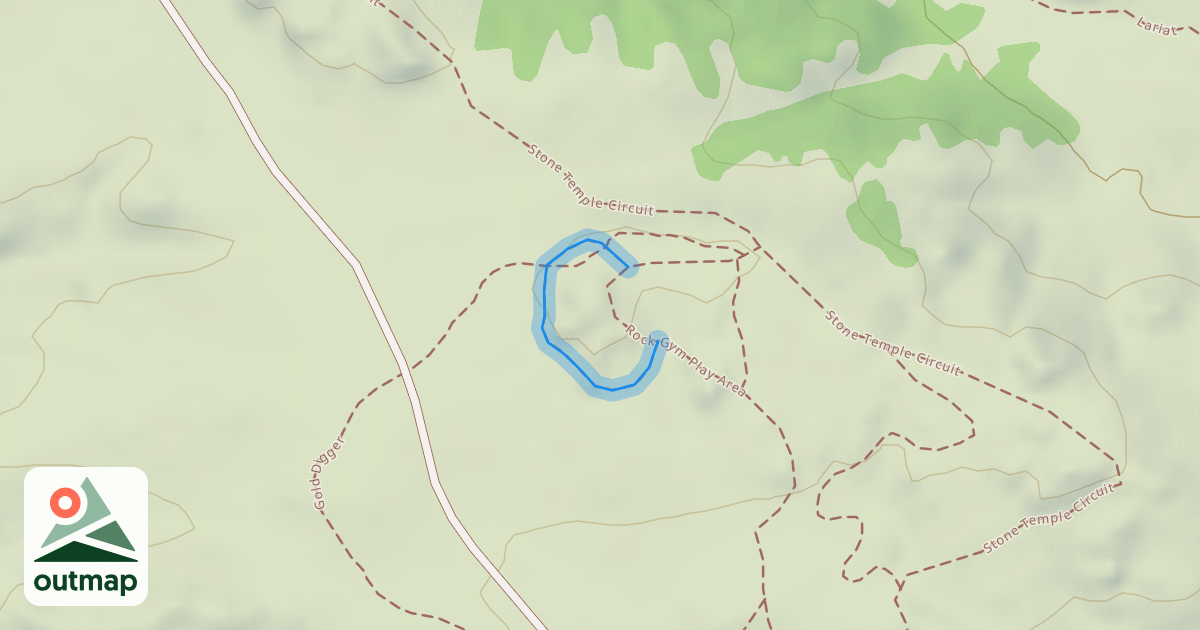 Map of Rock Gym Play Area