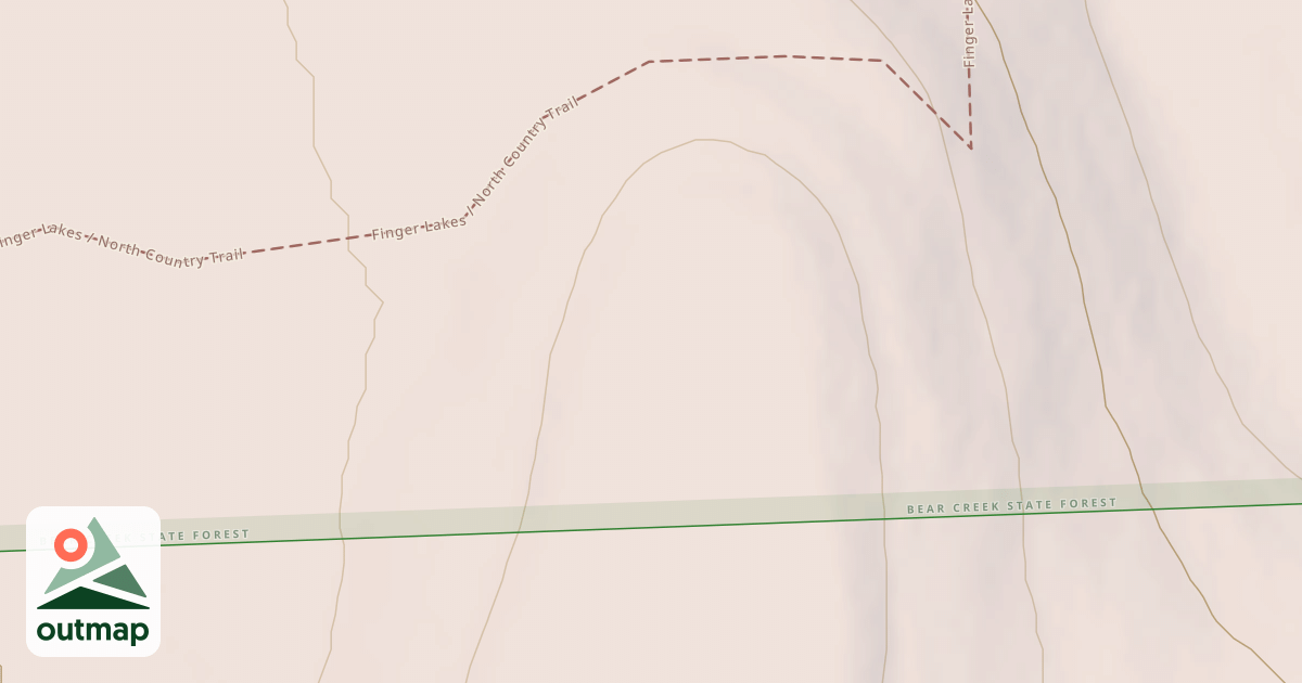 Map of Franklinville Snowmobile Trail