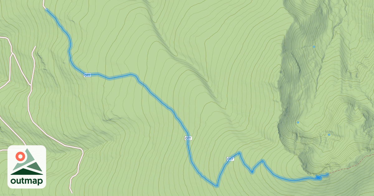 Map of Yamsay Ski Trail