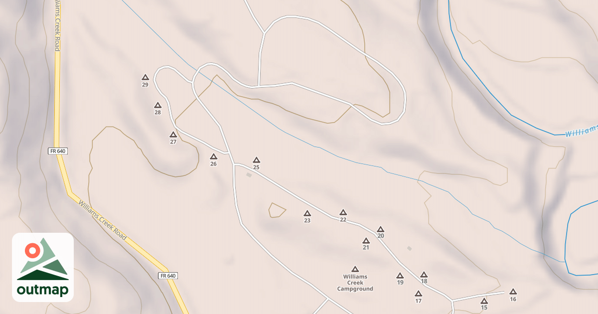 Map of WILLIAMS CK CG LOOP 2
