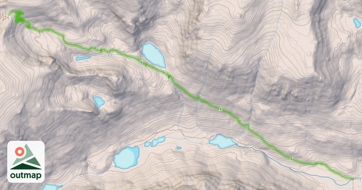 Map of Lake Fork Trail