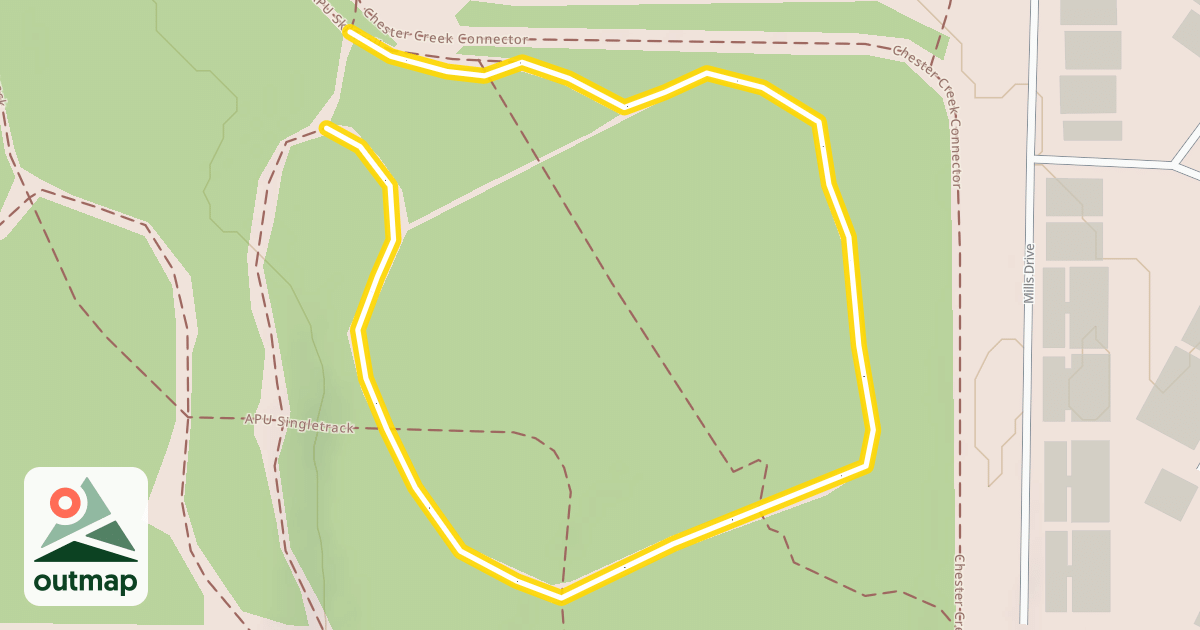 Map of APU Ski Trail
