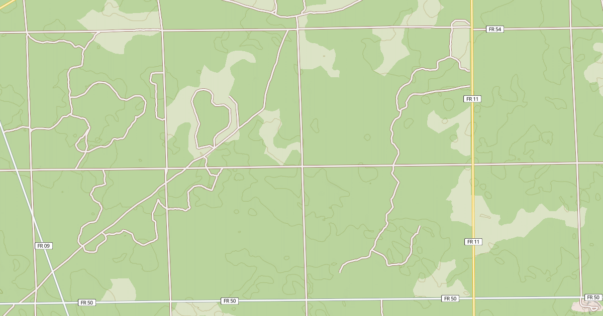 Map preview of USFS Motor Vehicle Use Map Roads {37EAFFB6-EECC-4062-A203-ED46FB7B041F}